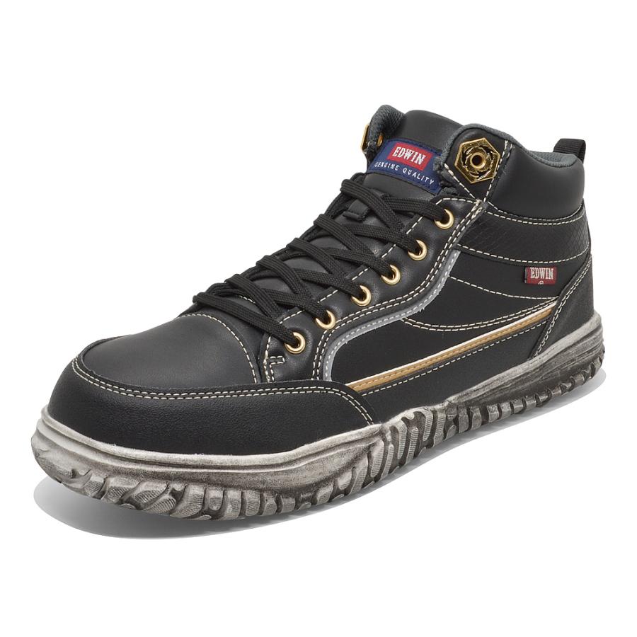 エドウィン スニーカー メンズ フェアストーン ESM-102 EDWIN 作業靴 鋼鉄製先芯 防滑 ミドルカット | EDWIN | 08