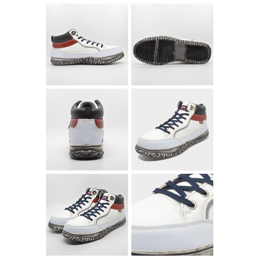 エドウィン スニーカー メンズ フェアストーン ESM-102 EDWIN 作業靴 鋼鉄製先芯 防滑 ミドルカット | EDWIN | 11