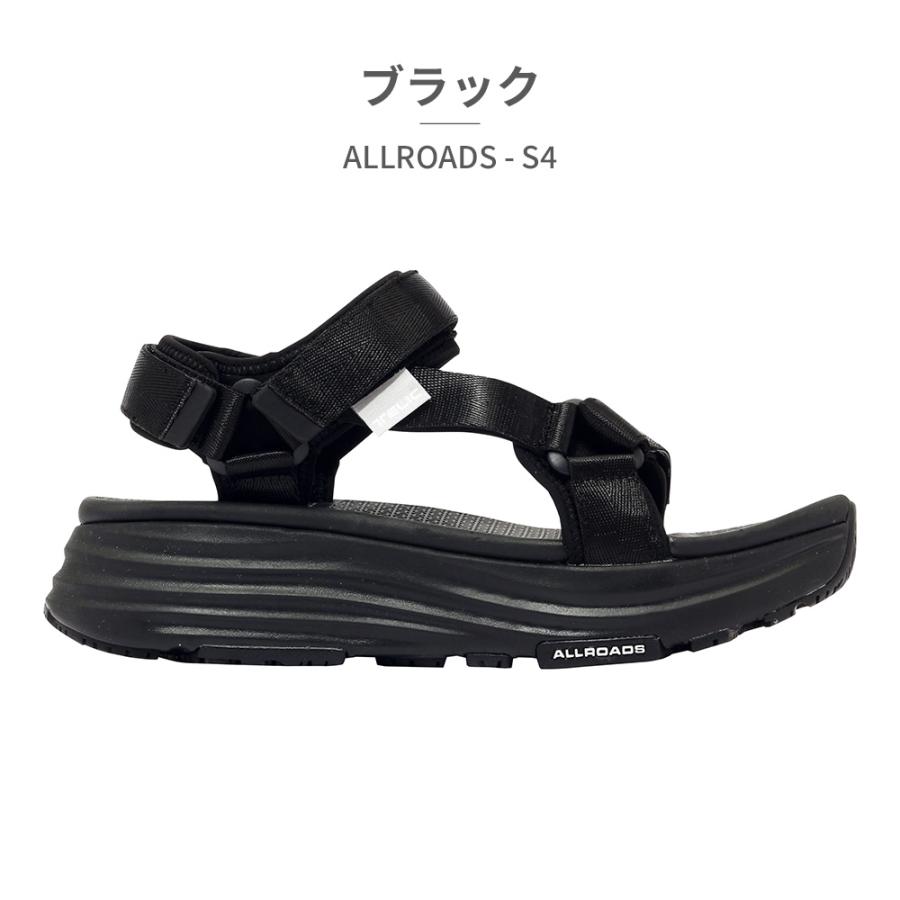 黒/23.5cm♬スポーツサンダル バックル付き TELIC（テリック） サンダル メンズ レディース オールロード 2025SS