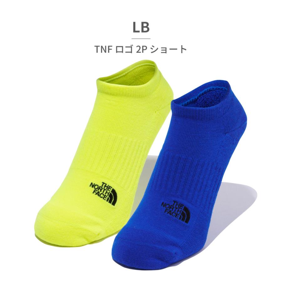 ノースフェイス 靴下 メンズ レディース ロゴ ショート NN82311 KW LB NU PD the north face TNF Logo 2P Short 2足セット 抗菌 銀イオン アーチサポート｜try-group｜08