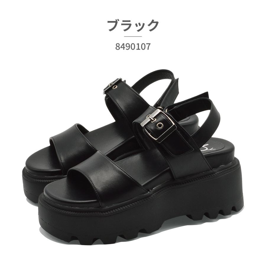 byあしながおじさん サンダル レディース 厚底ベルトサンダル 8490107
