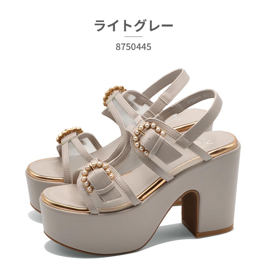 byあしながおじさん サンダル レディース 厚底ヒールアップチュール