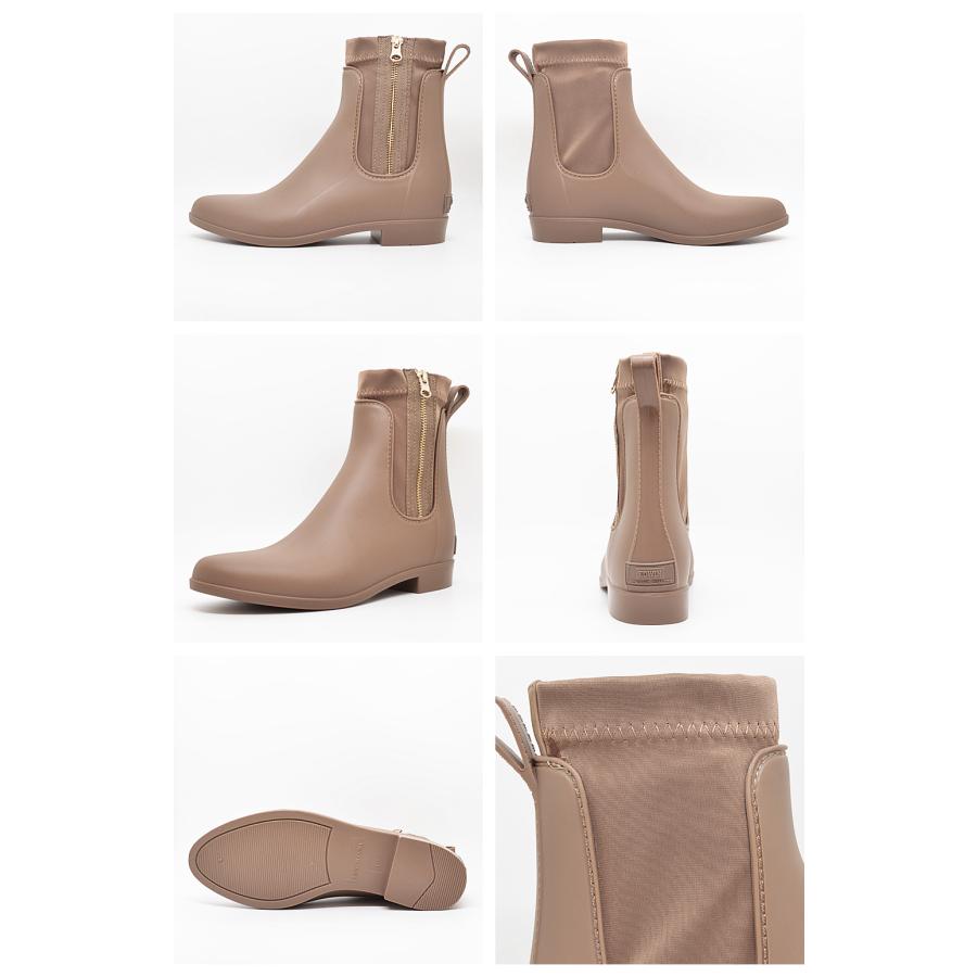 EDWIN（エドウィン） レインシューズ レディース ファスナー付きレイン