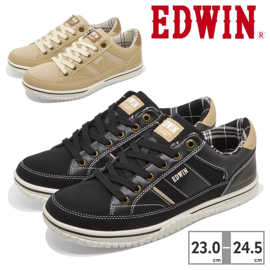 定価約20,000円　新品未使用　EDWIN エドウィン:Club Stripe EDWIN（エドウィン） スニーカー レディース EDW-4647 軽量 : つるや