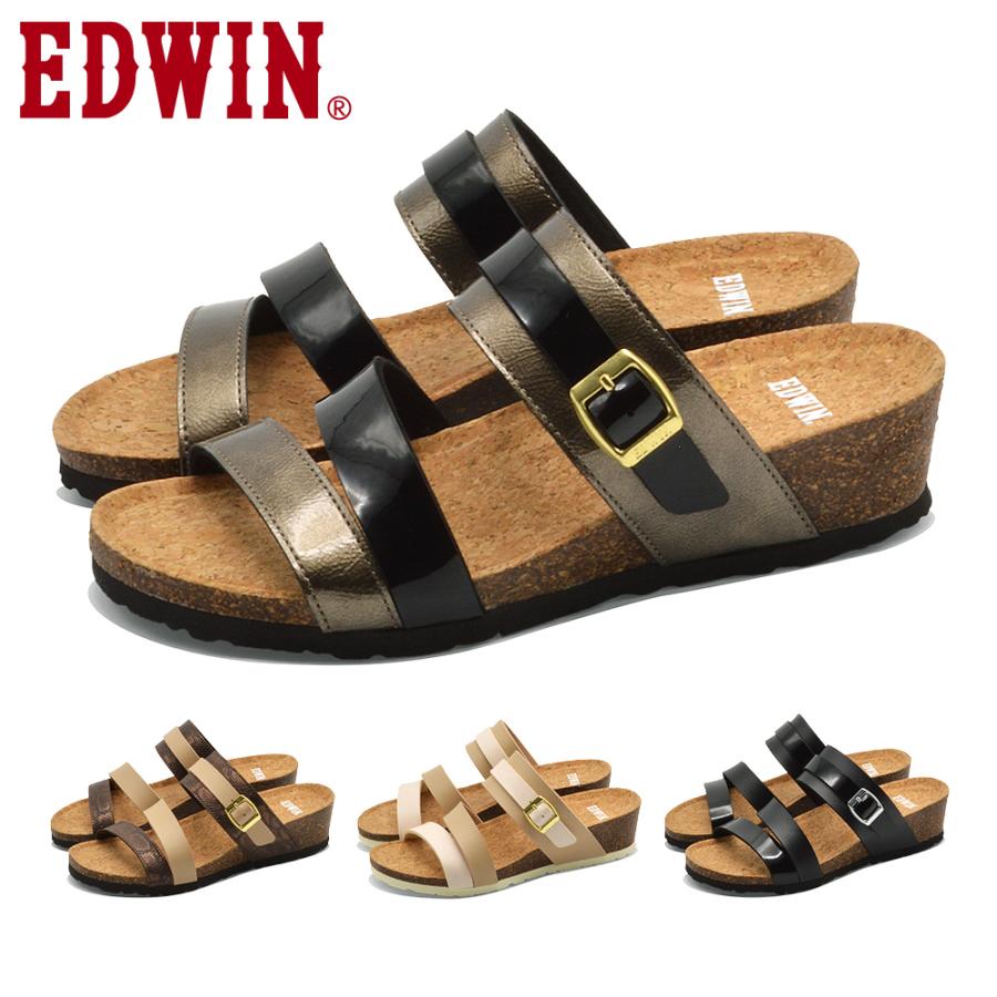 EDWIN サンダル レディース EW6012 エドウィン 2025SS ウェッジ