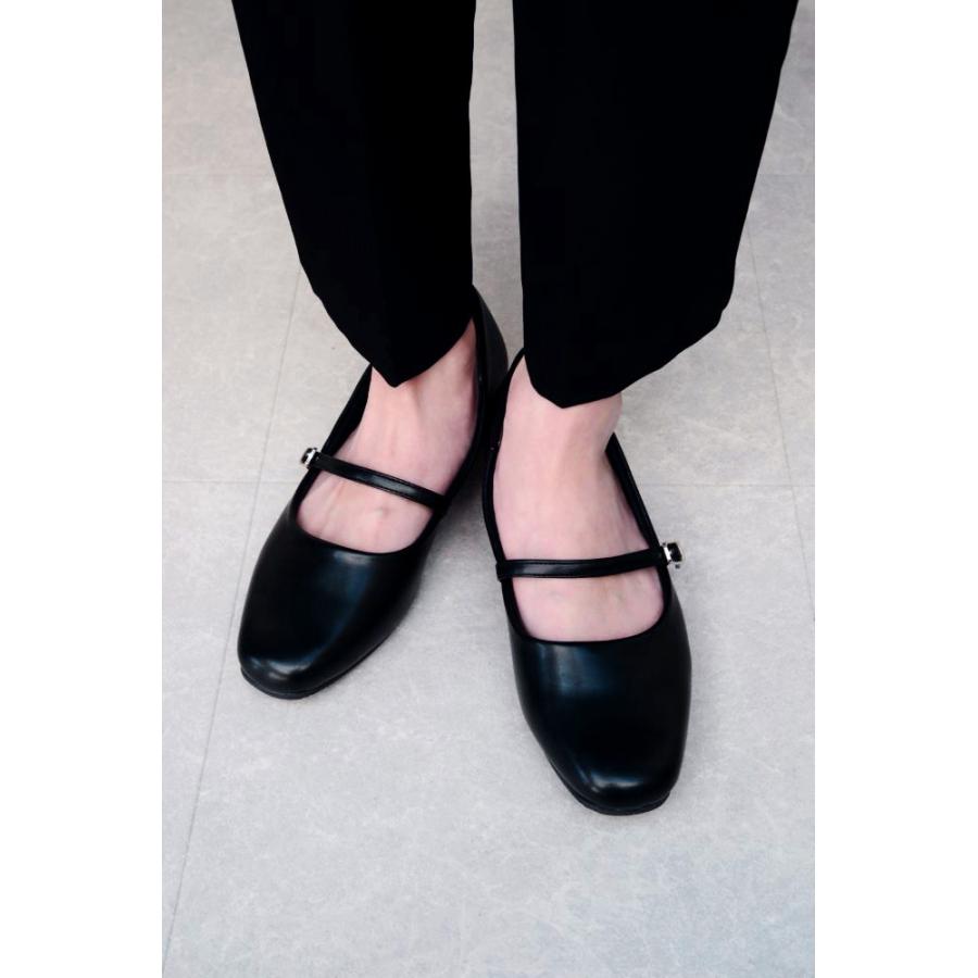 TSURUビジュー付き黒パンプス TSURUビジュー付き黒パンプス