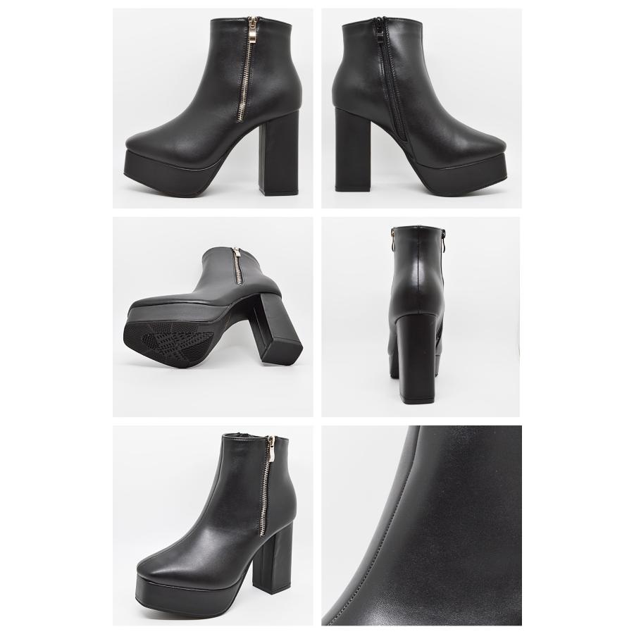 Mafmof（マフモフ） ブーツ レディース サイドジッパースクエアトゥ