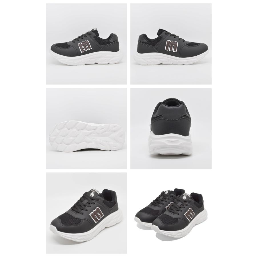 moz（モズ） スニーカー レディース MZ-2311 厚底 スポーティ ヒール高