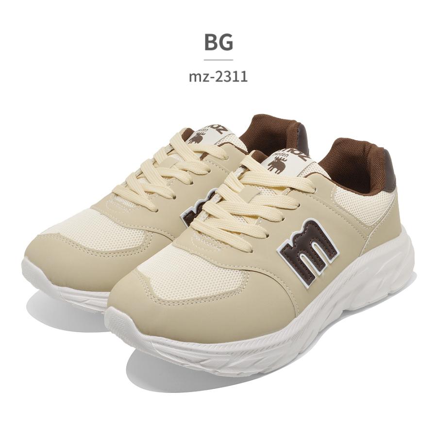 moz（モズ） スニーカー レディース MZ-2311 厚底 スポーティ ヒール高