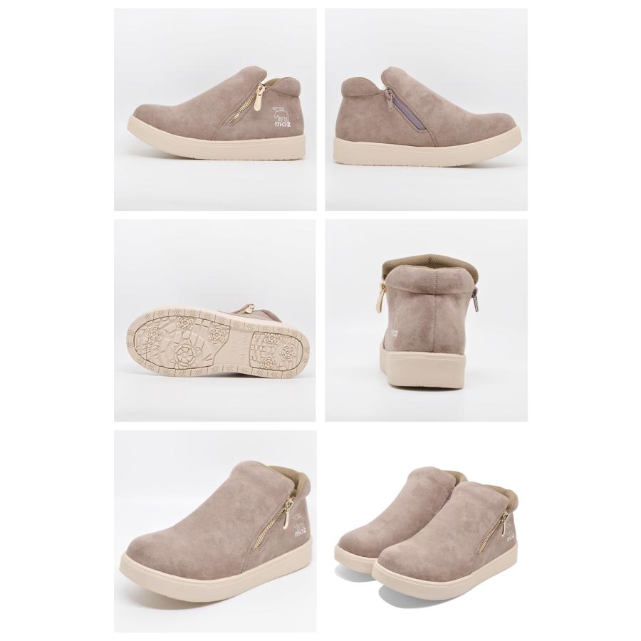 moz（モズ） ブーツ レディース 4590 ブーティー 防寒 : つるや 靴の