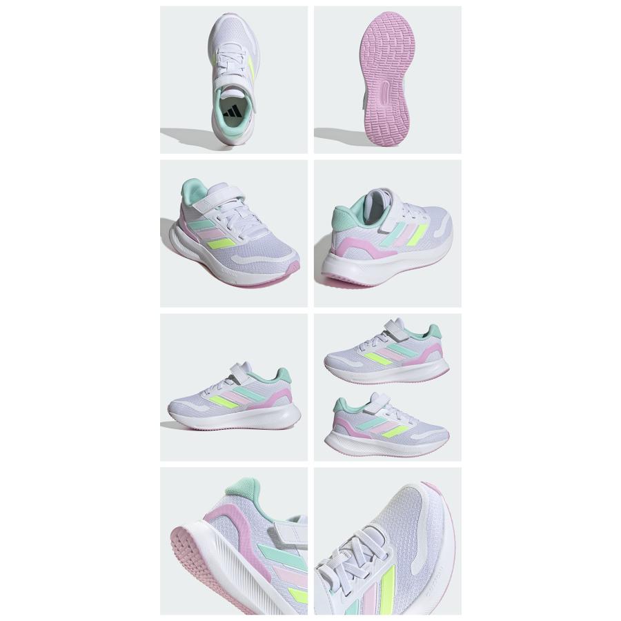 ここあ adidas アディダス スニーカー キッズ コアファイト 5.0 EL C