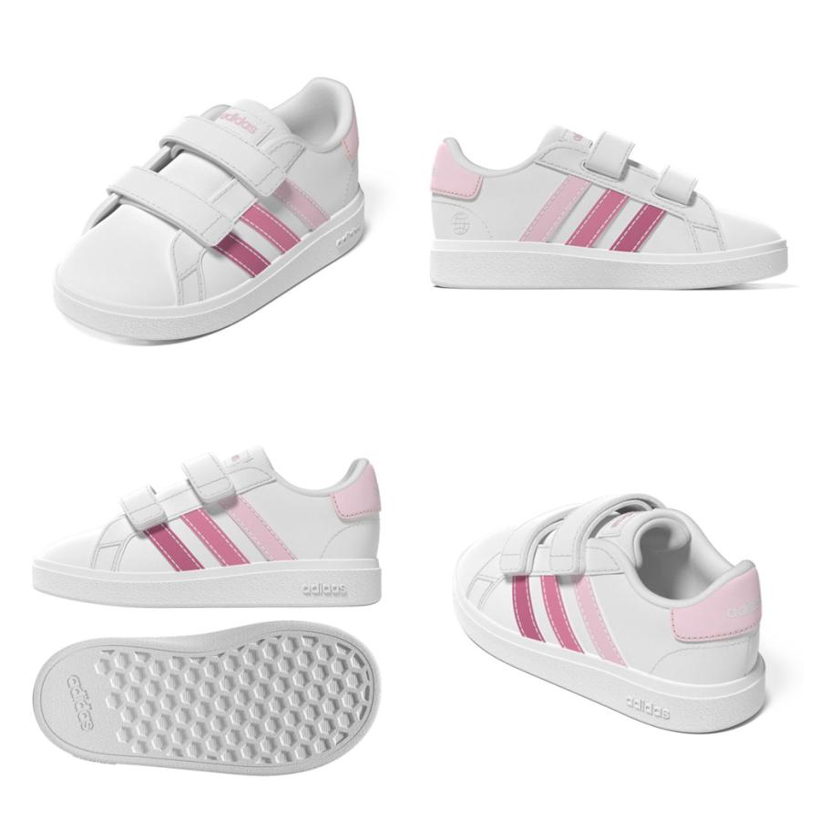 本日限定時間でお値下げ⭐︎可愛い希少サイズ新品adidas Sセットアップ adidas（アディダス） スニーカー キッズ グランドコート GW6523