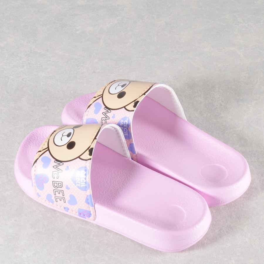 CECIL McBEE セシルマクビー サンダル キッズ シャワーサンダル WHITE