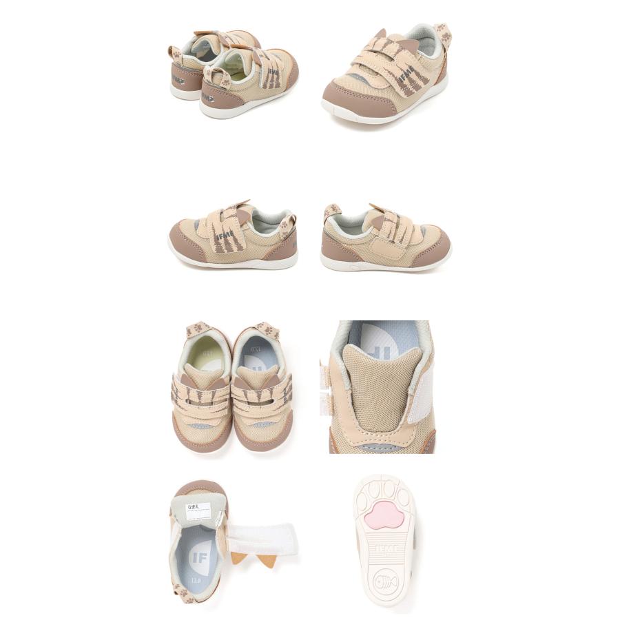 IFME イフミー スニーカー キッズ PARK ワンベルトネコチャン 20