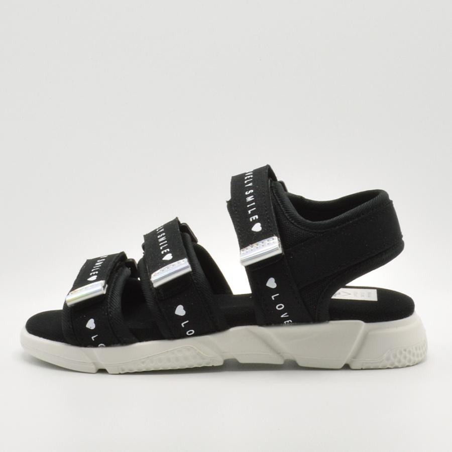 ラブリースマイル サンダル キッズ 3本ベルト スポーツサンダル LS5025