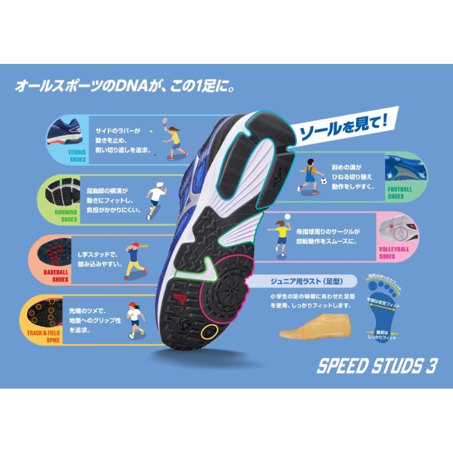MIZUNO ミズノ スニーカー キッズ スピードスタッズ3 K1GC2239