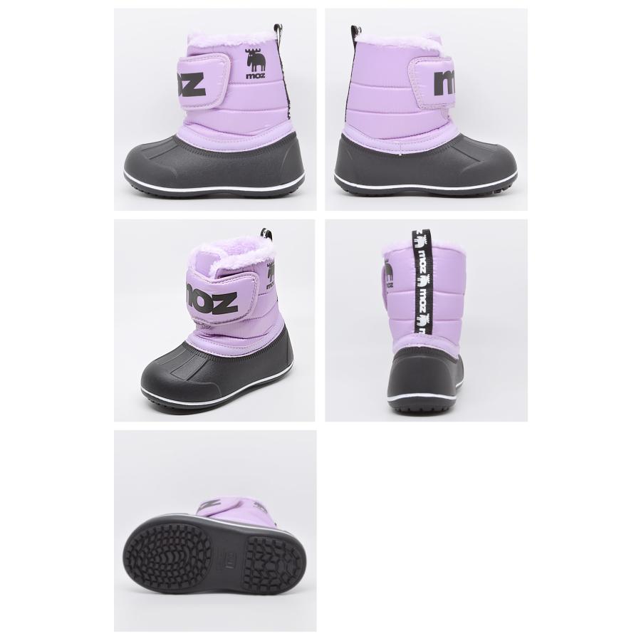 moz（モズ） スノーシューズ キッズ MZ-8230 防寒 ボア : つるや 靴の