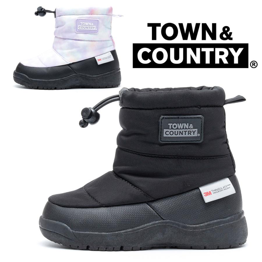 タウン&カントリー Town&Country キッズ ブーツ 防寒 防水 スノー 