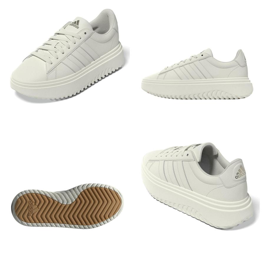 アディダス（adidas）スニーカー グランドコートプラットフォーム ホワイト adidas（アディダス） スニーカー レディース グランド コート