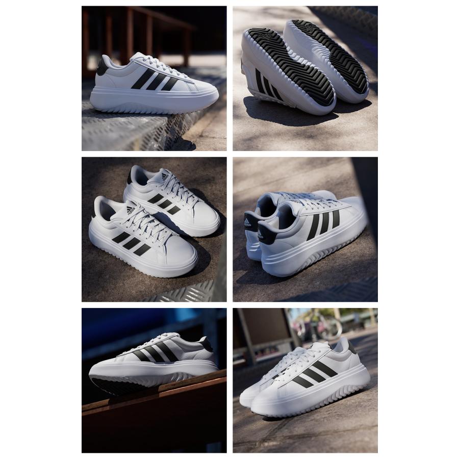 アディダス（adidas）スニーカー グランドコートプラットフォーム ホワイト レディース 【ADIDAS】 アディダス GRAND COURT PLATFORM W グランド