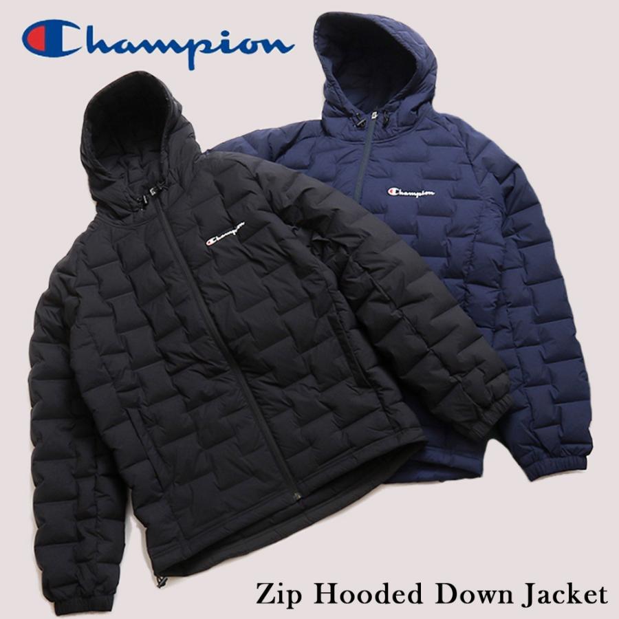 Champion（チャンピオン） ダウンジャケット メンズ ジップ フード