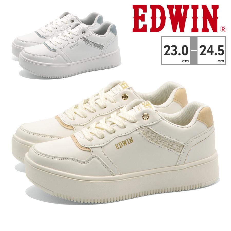 EDWIN（エドウィン） スニーカー レディース EDW-4326 軽量 厚底