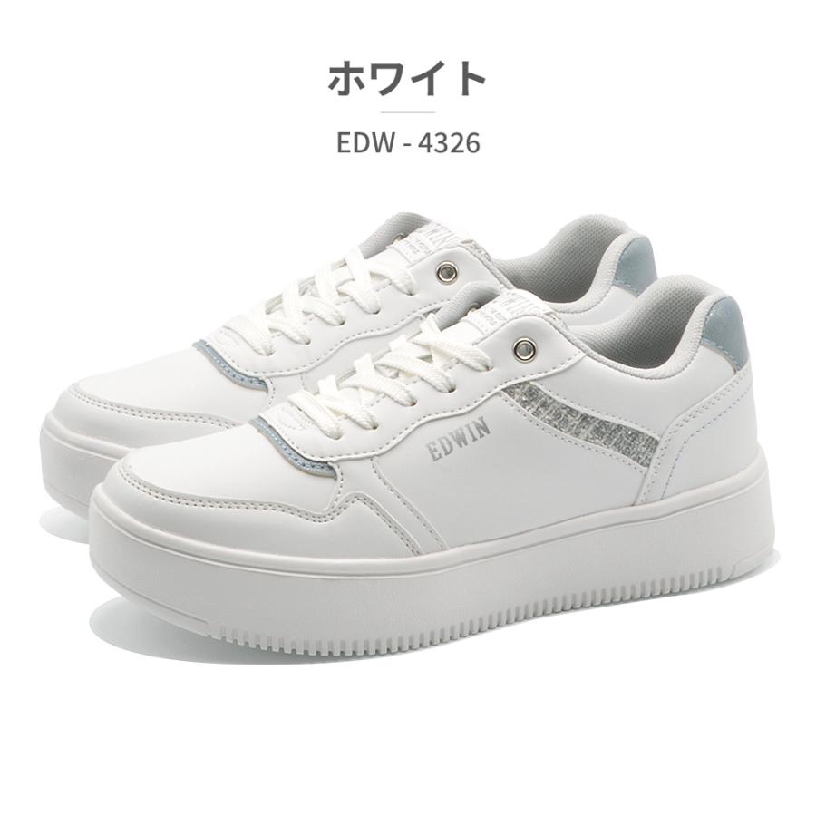 EDWIN（エドウィン） スニーカー レディース EDW-4326 軽量 厚底