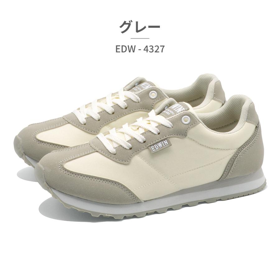 EDWIN（エドウィン） スニーカー レディース EDW-4327 軽量 : つるや
