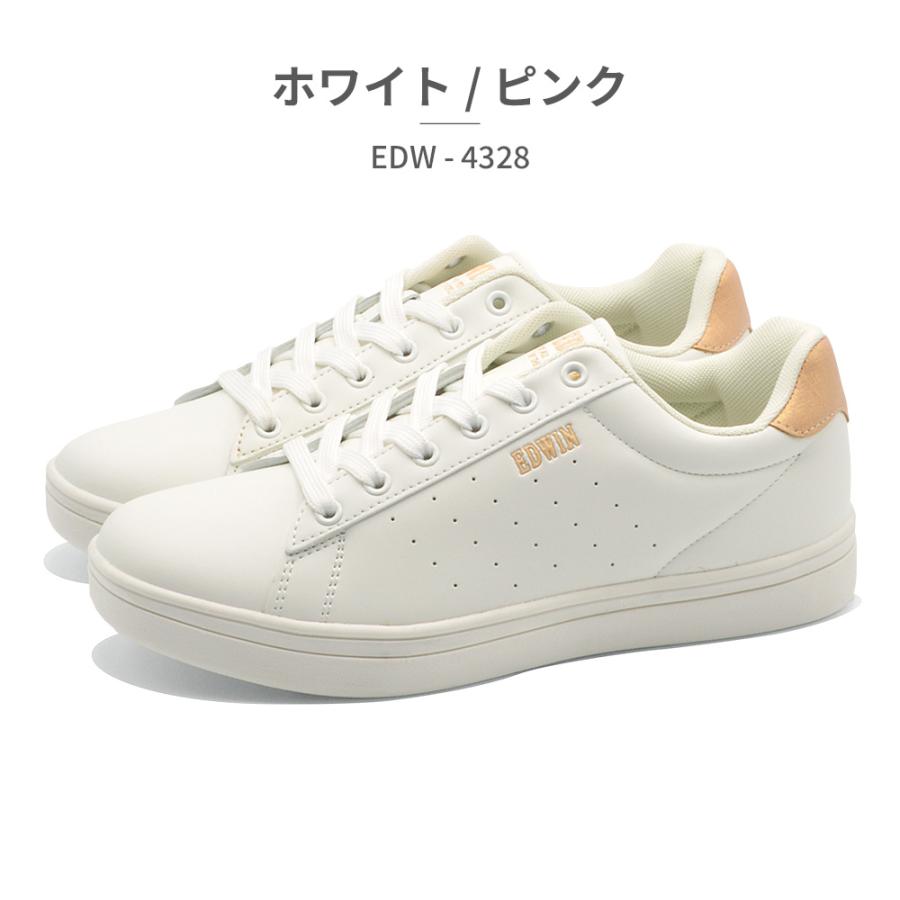 EDWIN スニーカー レディース EDW-4328 エドウィン 軽量 コートスニーカー | EDWIN | 03