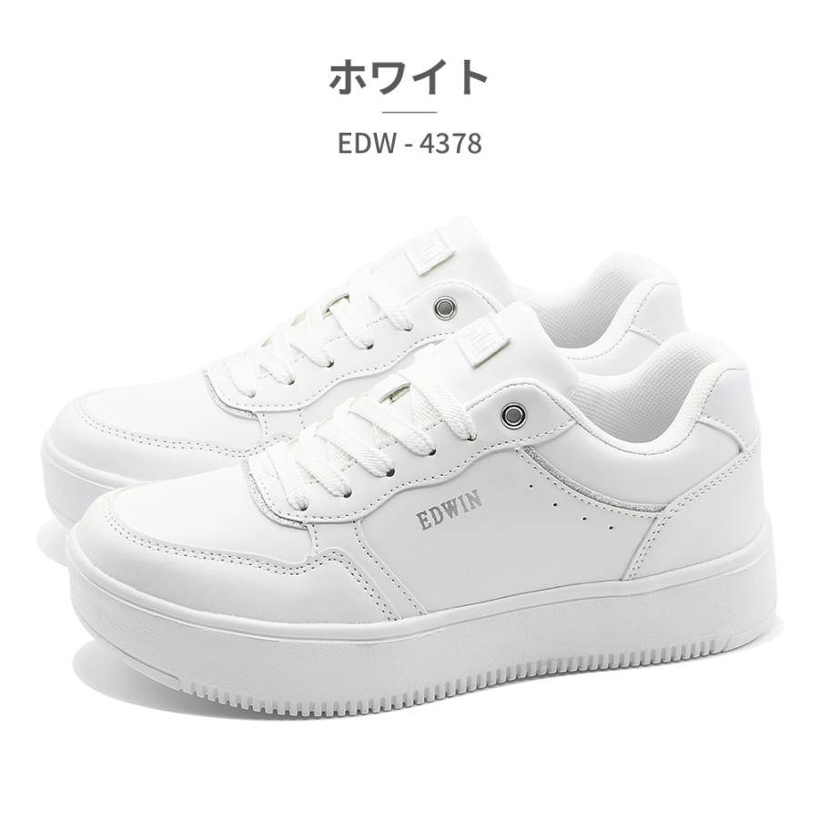 EDWIN（エドウィン） スニーカー レディース EDW-4378 厚底 軽量