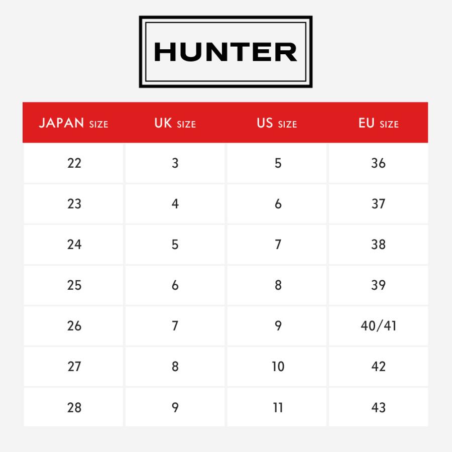 HUNTER!サイズは25！