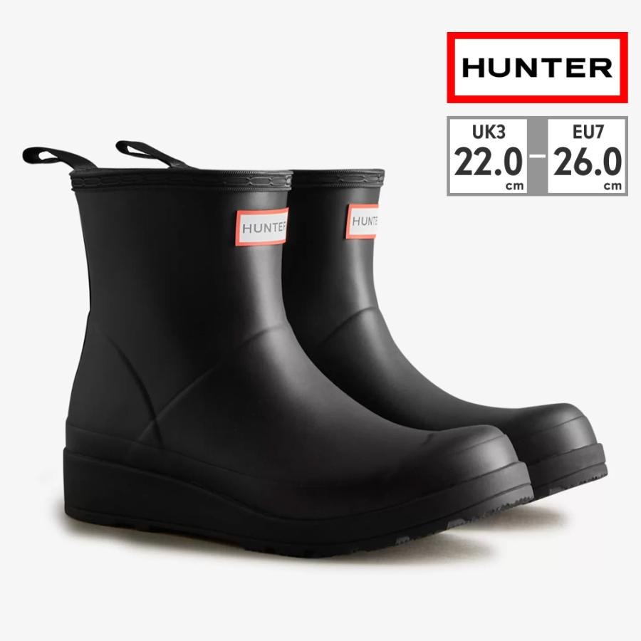 HUNTER レインシューズ レディース プレイ ショート ハンター バック