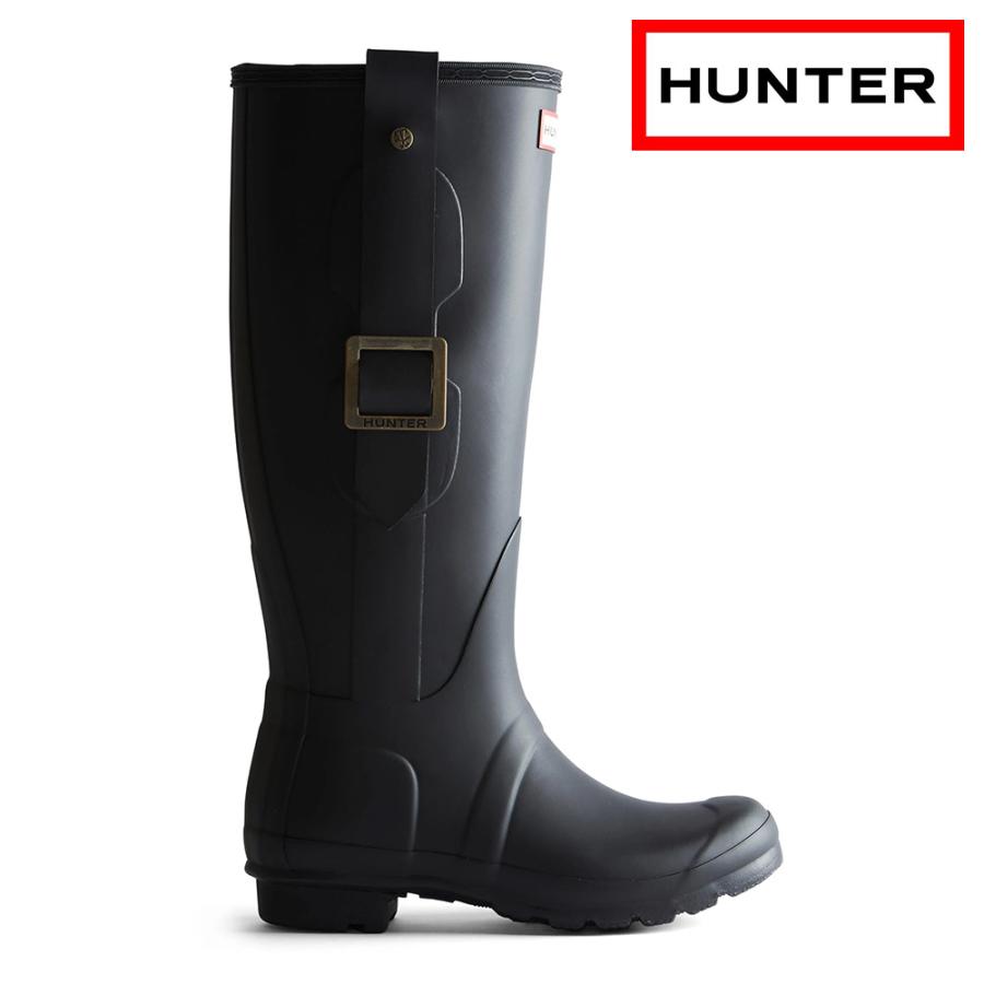 ☆美品&正規品☆HUNTER レインシューズ ブラック UK6(25.0) HUNTER（ハンター） 国内正規品 レインシューズ レディース WFT2290RMA