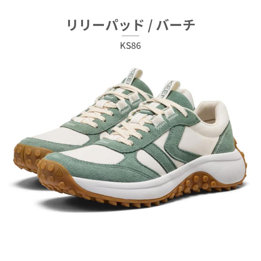 KEEN スニーカー レディース ケーエス86 1029595 1029802 キーン KS86 レザー 軽量 ノンマーキングの画像