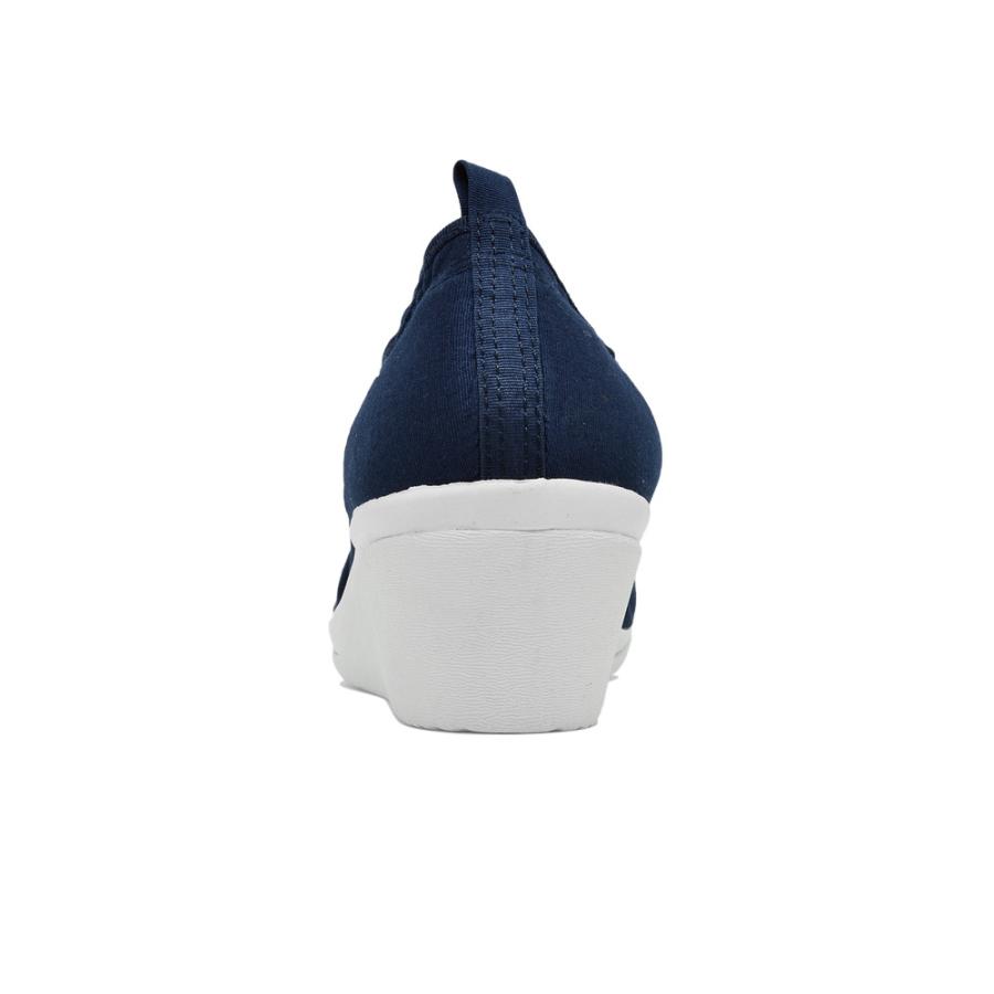 【美品】KISSA SPORT キサスポーツ パンプス ウェッジソール 布製 美品】KISSA SPORT キサスポーツ パンプス ウェッジソール 布製