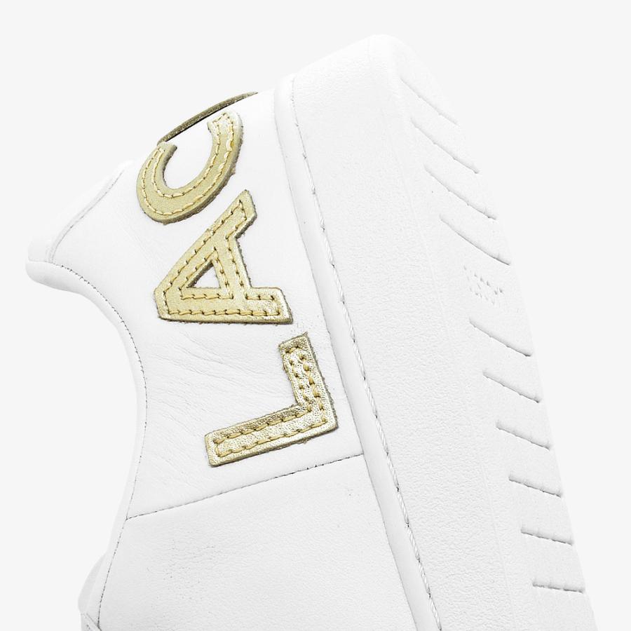 新品未使用品　Lacoste　ラコステ　 ホワイトスニーカー　ゴールド 楽天市場】ラコステ スニーカー ゴールド（レディース靴｜靴）の通販