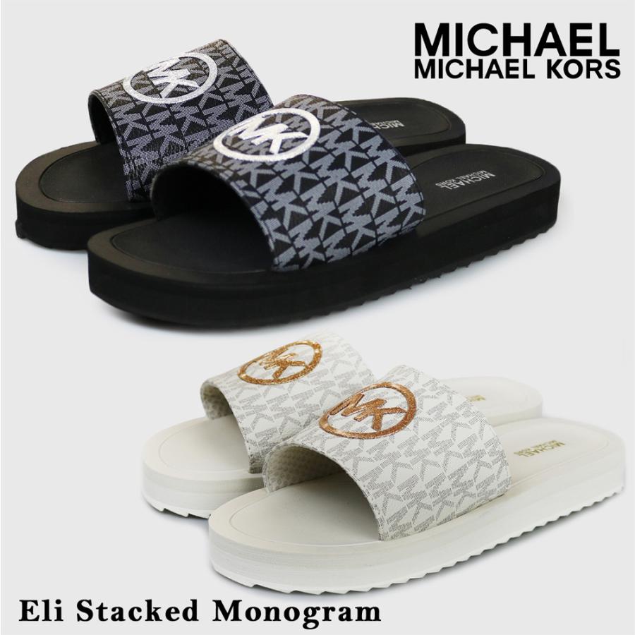 MICHAEL KORS マイケルコース サンダル Eli Stacked Monogram MICHAEL KORS マイケルコース サンダル Eli Stacked Monogram