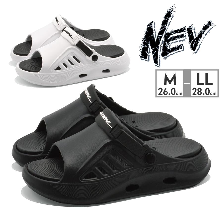 メンズサンダル 27cm ブラック ホワイト 新品未使用 2368-d6.jpg