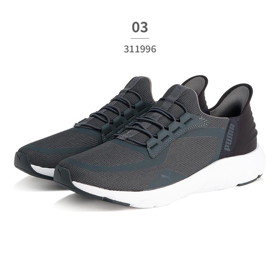 PUMA プーマ スニーカー イーズイン ワイド 立ったまま履ける EASEIN メンズ レディース ソフトライド フレックス レース 309901 02 03 04の画像