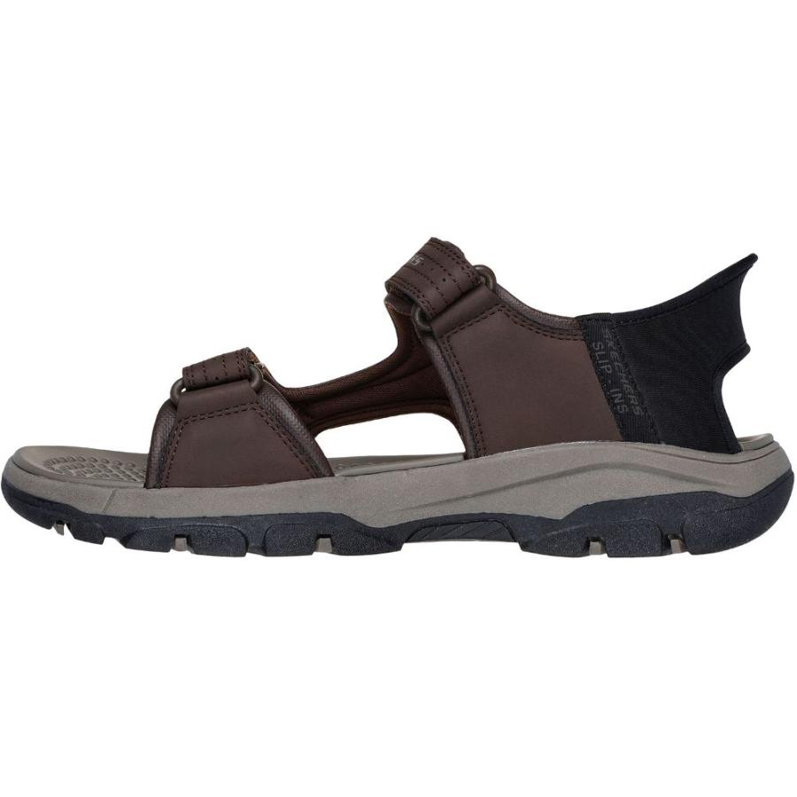 【美品】SKECHERS Slip-ing クロスストラップ スポーツサンダル SKECHERS スケッチャーズ スリップインズ メンズ スポーツ