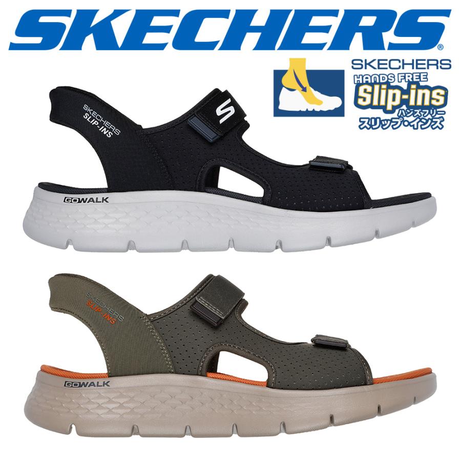 SKECHERS/スケッチャーズ　メンズサンダル　ゴーウォーク　スリップインズ SKECHERS スケッチャーズ メンズ サンダル スリップインズ GO