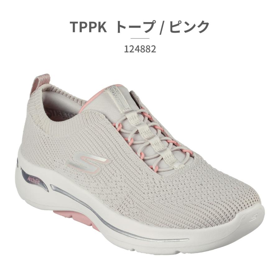 SKECHERS スニーカー レディース ゴー ウォーク アーチフィット - クリスタル ウェーブス 124882 スケッチャーズ GO WALK｜try-group｜04