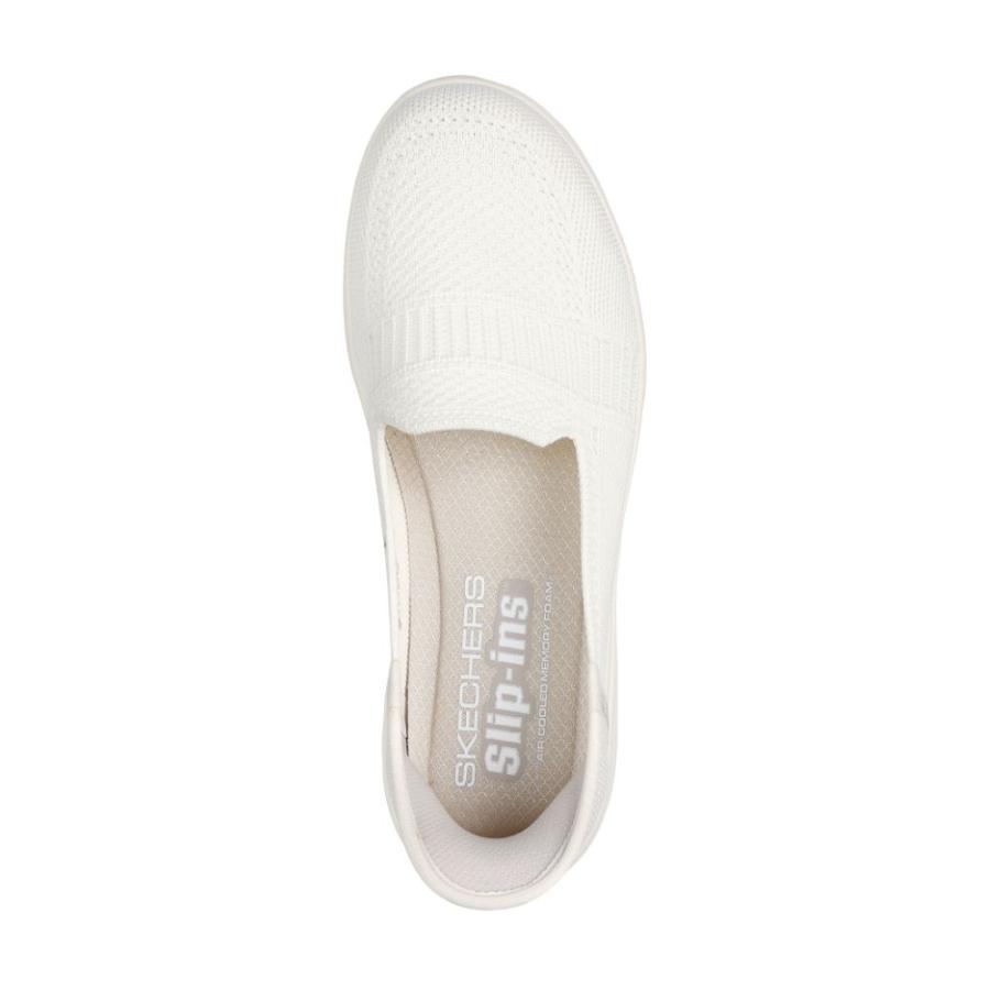 Pod ホワイト　箱なし SKECHERS スケッチャーズ スリップインズ レディース スリッポン