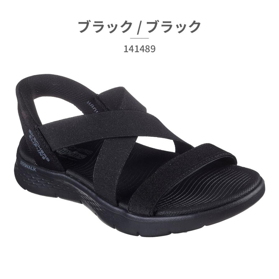 SKECHERS Slip-Ins サンダル　ブラック　23㎝　141489 SKECHERS スケッチャーズ サンダル レディース 141489 Slip ins