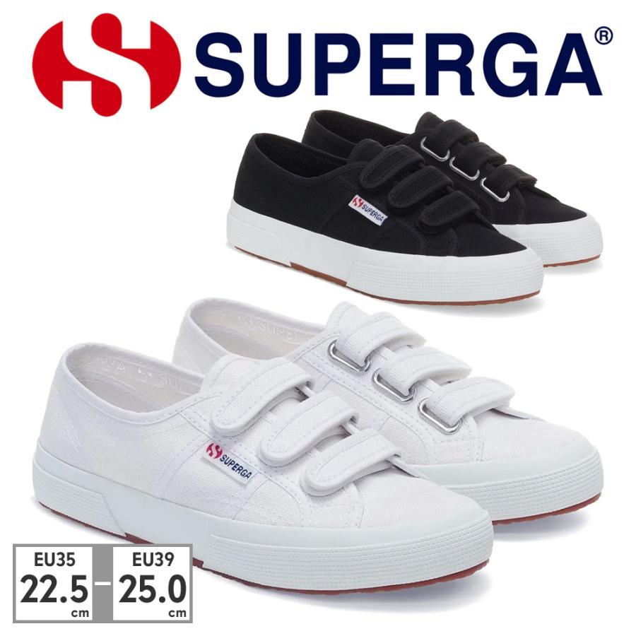 SUPERGA スニーカー レディース コットン3ストラップ S00BN20