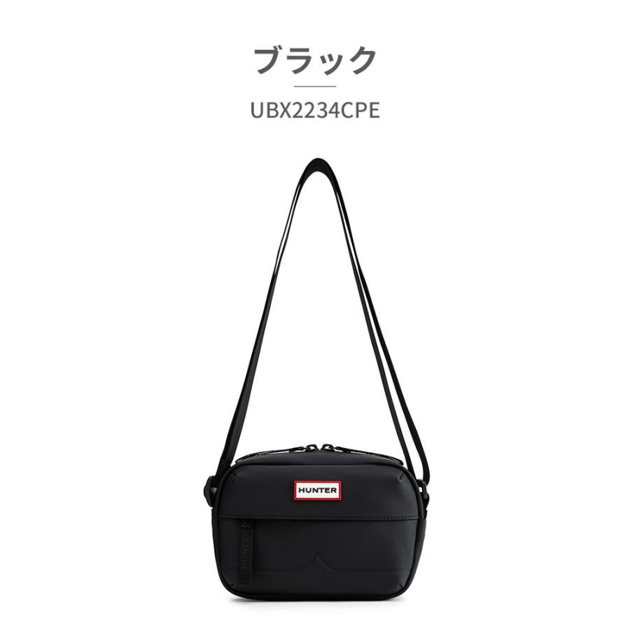 ユニセックス【Hunter】防水 VERNY ショルダー バッグ ロゴ 白