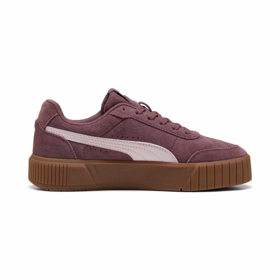 PUMA レディース キャリーナ ミア スエード スニーカー　ブラック×パープル PUMA（プーマ） スニーカー レディース キャリーナ ミア SD 402638