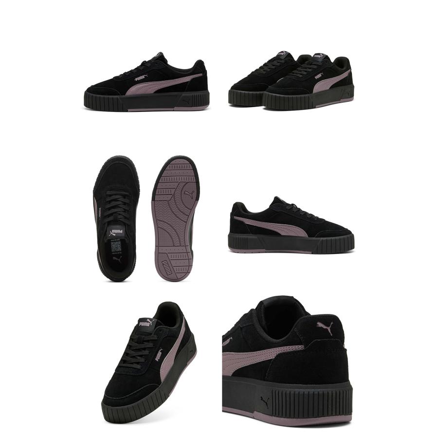 PUMA レディース キャリーナ ミア スエード スニーカー　ブラック×パープル PUMA（プーマ） スニーカー レディース キャリーナ ミア SD 402638