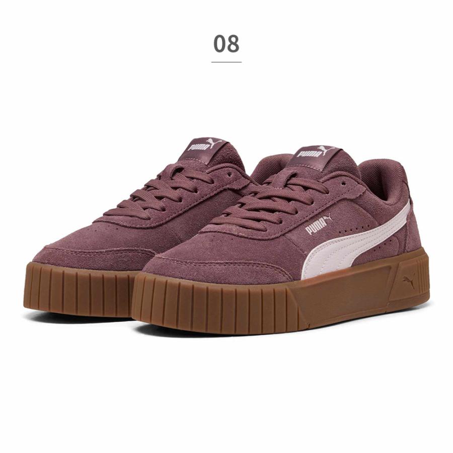 PUMA レディース キャリーナ ミア スエード スニーカー　ブラック×パープル PUMA（プーマ） スニーカー レディース キャリーナ ミア SD 402638