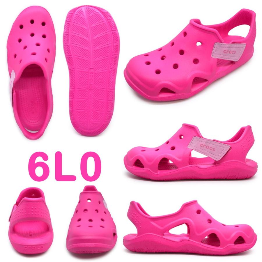 crocs クロックス  204021 410/6L0  Swiftwater Wave K スウィフトウォーター ウェーブ キッズ  キッズ ジュニア 子供靴 サンダル 海 川 プール｜try-group｜05